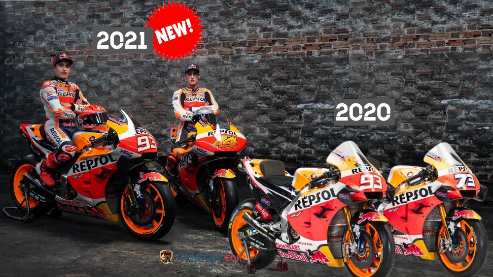Simak Beda Livery RC213V 2021 Terbaru dengan Versi Lama! 1 Repsol Honda Livery 2021