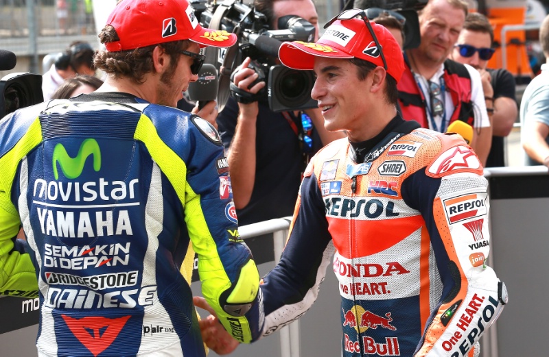Marquez Selangkah Lagi Samai Rekor Rossi, Ini Reaksi Baby Alien ! 2 valentino rossi marc marquez