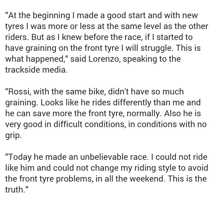 Lorenzo Kagum dengan Vale