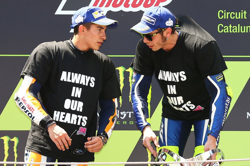 GP Catalunya: "Ketika Mesin Prototype Menderu Diantara Kesedihan dan Kontroversi.." 1 Marquez Rossi damai