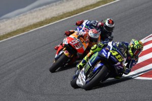 Marquez Sebut Rossi Sangat Menakutkan...! 1 Rossi Marquez Lorenzo Catalunya 2016