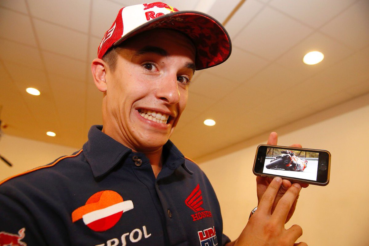 Kembali Marc Marquez melakukan Cornering dengan sudut 68,3° ... wah...!! 2 Marc Marquez
