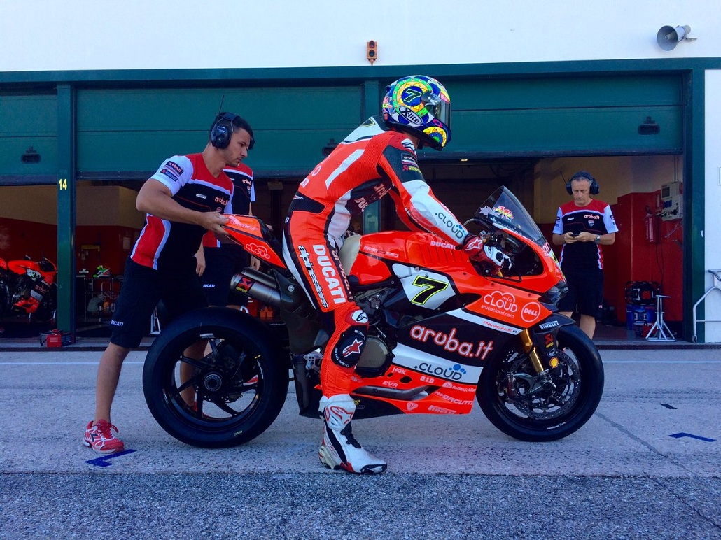 Tes Misano superbike Chaz Davies