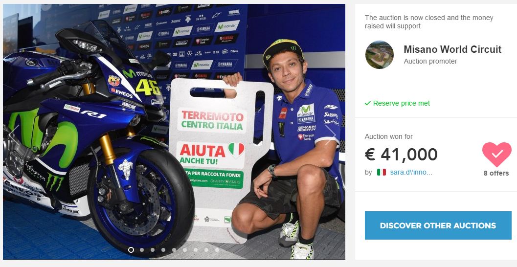 Lelang YZF-R1 Valentino Rossi kini capai harga 600juta-an..Berikutnya 900 juta !!! 1 lelang-yamaha-r1-rossi