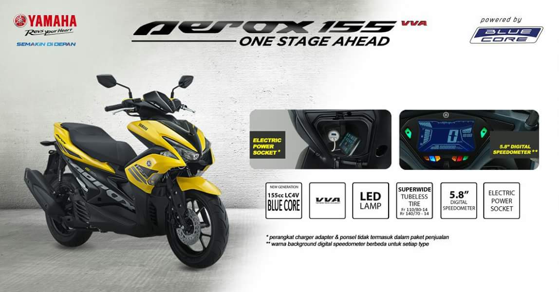 AEROX 155VVA, One Stage Ahead, Sport Matic Canggih Tak terkira... Tiada Dua... !!! 9 aerox-155vva