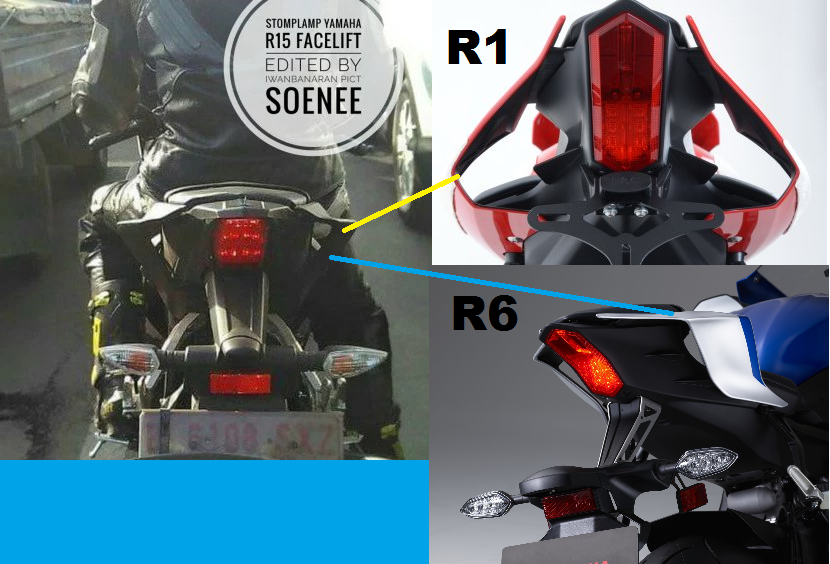 Buntut R15 Mirip Yamaha R1... dan R6... R Series Bro... !!! 1 tail-r15