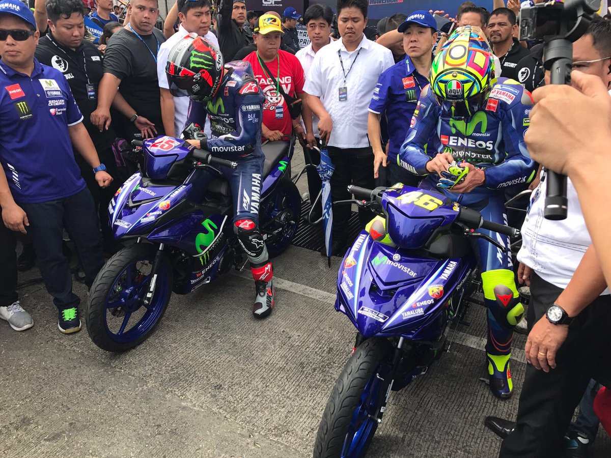 Foto Tour Asia : Valentino Rossi dan Maverick Vinales Geber Yamaha "Jupiter MX" ..!!! 2 Rossi Vinales Yamaha Philipina 1