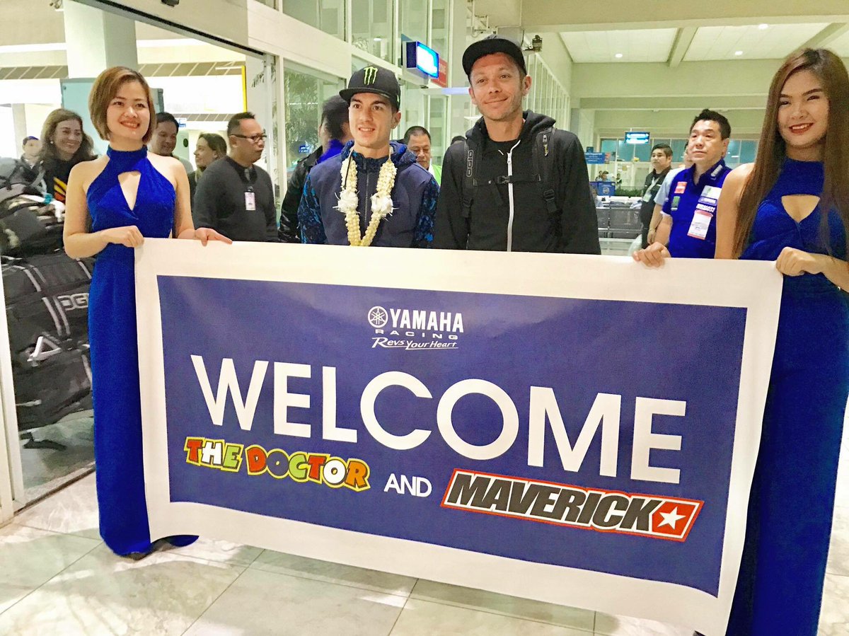 Foto Tour Asia : Valentino Rossi dan Maverick Vinales Geber Yamaha "Jupiter MX" ..!!! 1 Rossi Vinales Yamaha Philipina 5