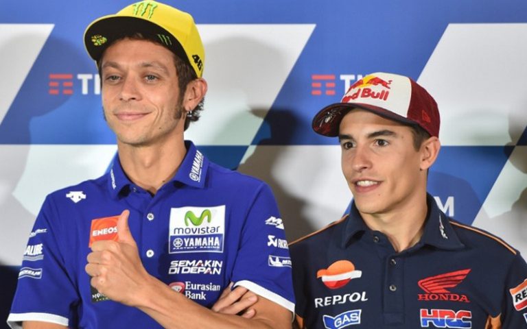 Marc Marquez Ucapin Selamat Ultah Ke Valentino Rossi… Ciee…