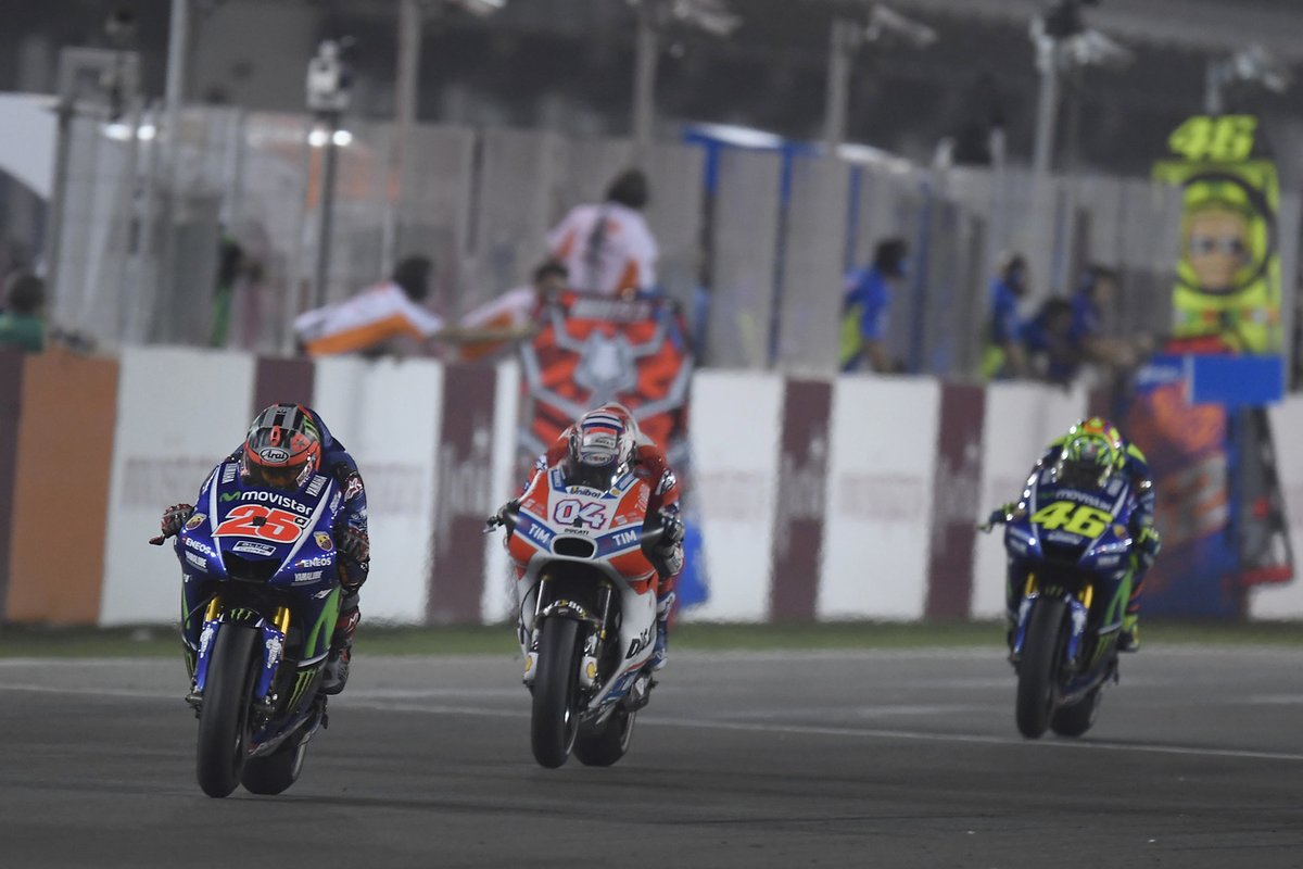 Masih Ada Yang Bilang Maverick Vinales "Mental Down" dan Gak Berani Duel ? 1 Duel Qatar Vinales Maverick