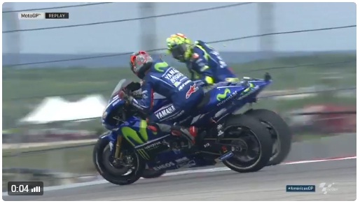 Rossi Vinales ribut