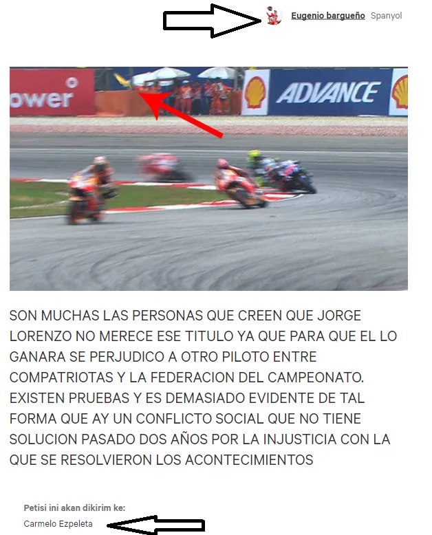 Kembali menyeruak Petisi kembalikan gelar Rossi tahun 2015 ! 2 petisi Valentino Rossi