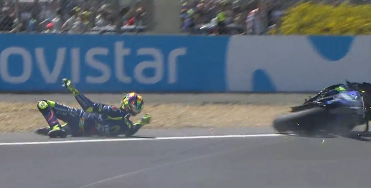 Rossi Crash
