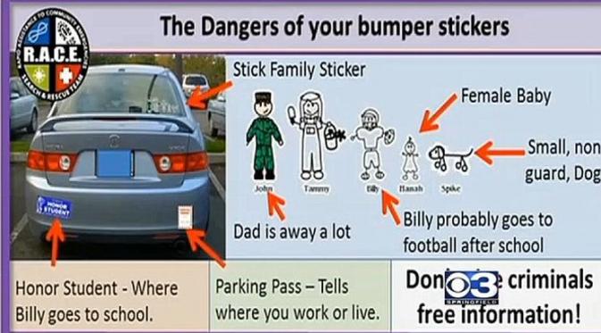 bahaya pasang stiker keluarga di mobil