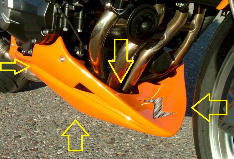 Bellypan motorcycle