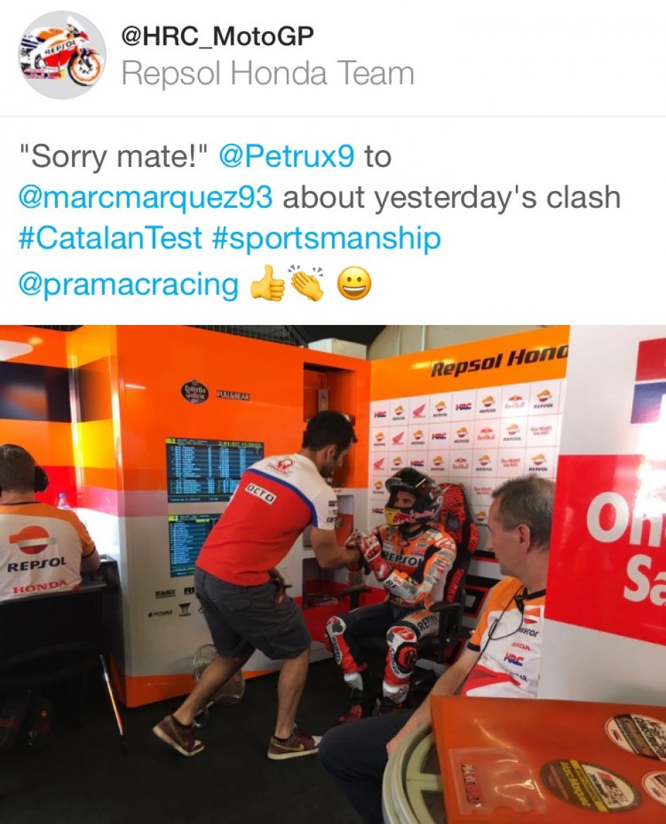 Petrucci minta maaf ke Marc Marquez