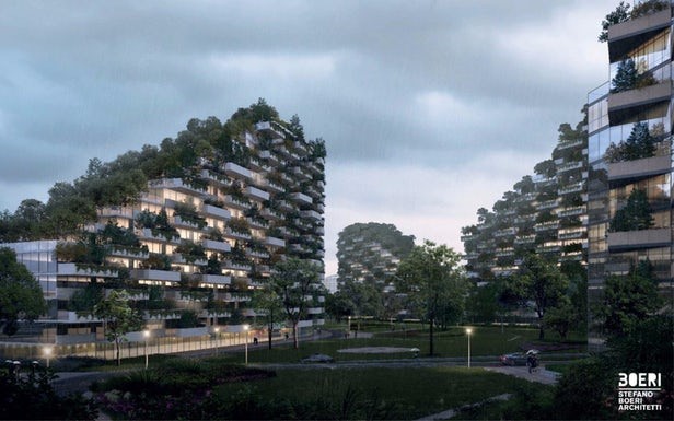 Kota Hutan di China, Gedung Tinggi Jadi Hijau.. Ademm !!! 2 Forest City foto Stefano Boeri Architetti 1