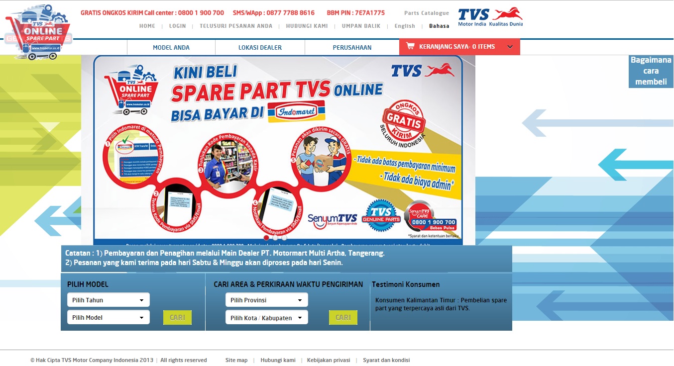 TVS online shop