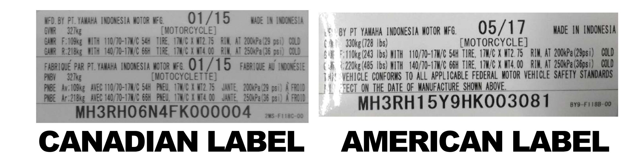 Kenapa di Amerika Yamaha YZF R3 di Recall, Buatan Indonesia? 3 Yamaha YZF R3 Label Amerika dan Kanada Foto motorcycle com