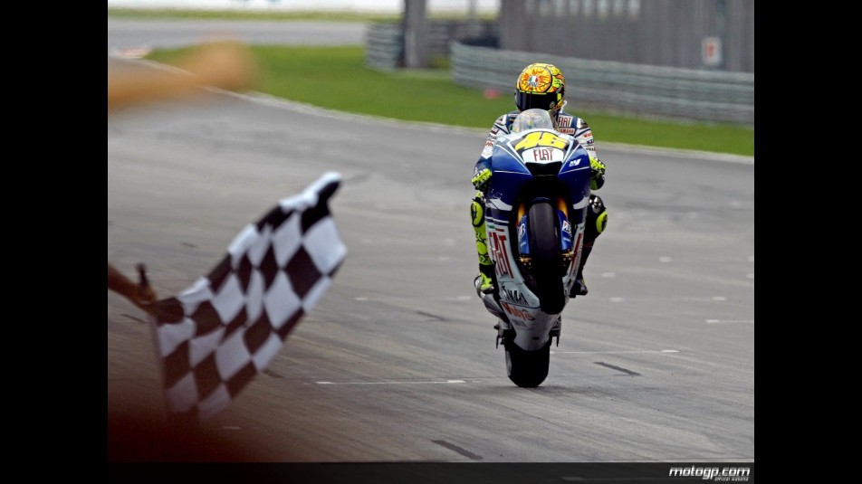 Valentino Rossi Win Flag