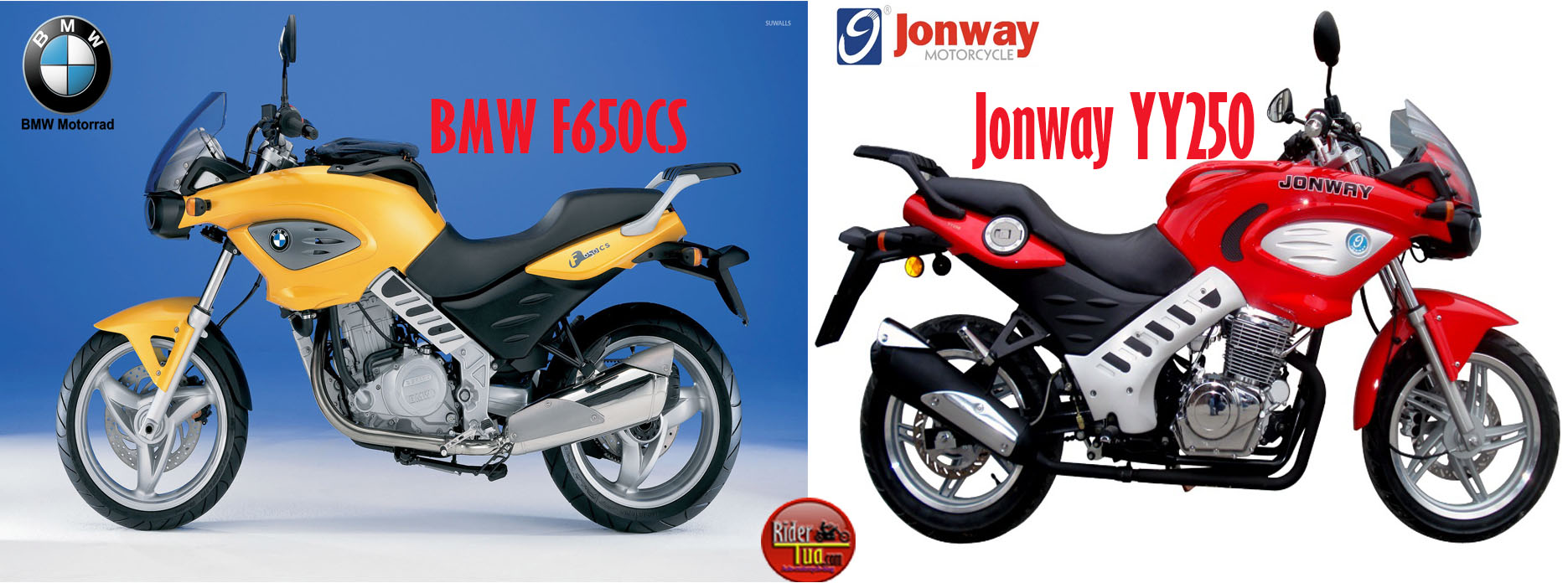 Inilah Deretan Motor China Hasil Copy.. Masih Banyak lagi !!! 4 BMW F650CS Versus Jonway YY250