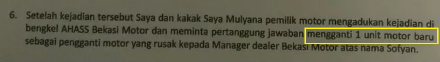 Motor Bermasalah Apakah Bisa Ganti Unit Baru ? Berikut Penjelasannya... 5 CB250RR komplain