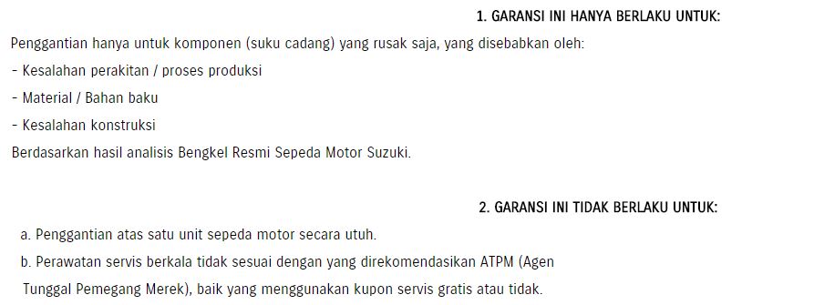 Motor Bermasalah Apakah Bisa Ganti Unit Baru ? Berikut Penjelasannya... 6 Garansi Motor ganti baru