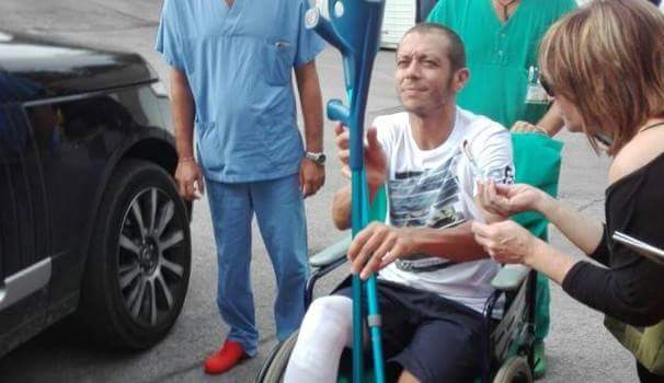Valentino Rossi kaki patah 2