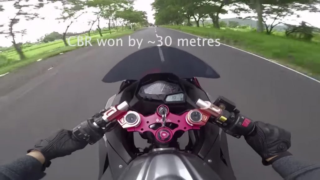 Duel Drag Race CBR250RR vs YZF R25 vs Ninja 250, Tebak Siapa Yang Terkencing-Kencing !!! Duel Drag Race CBR250RR vs YZF R25 vs Ninja 250