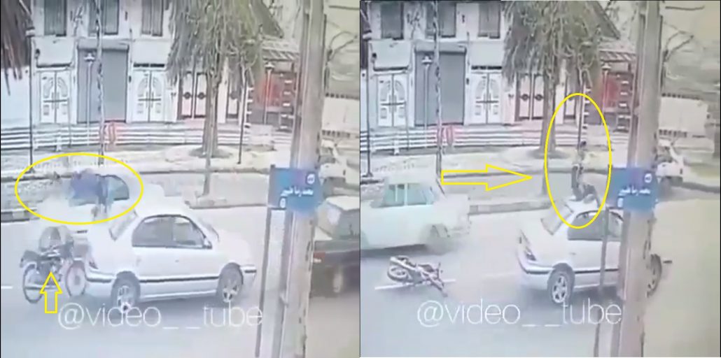 Kecelakaan Unik, Pengendara Ini Justru Selamat Setelah Nangkring di Atap Mobil..! 1 Kecelakaan Unik, Pengendara Ini Justru Selamat dari Maut Karena ini.