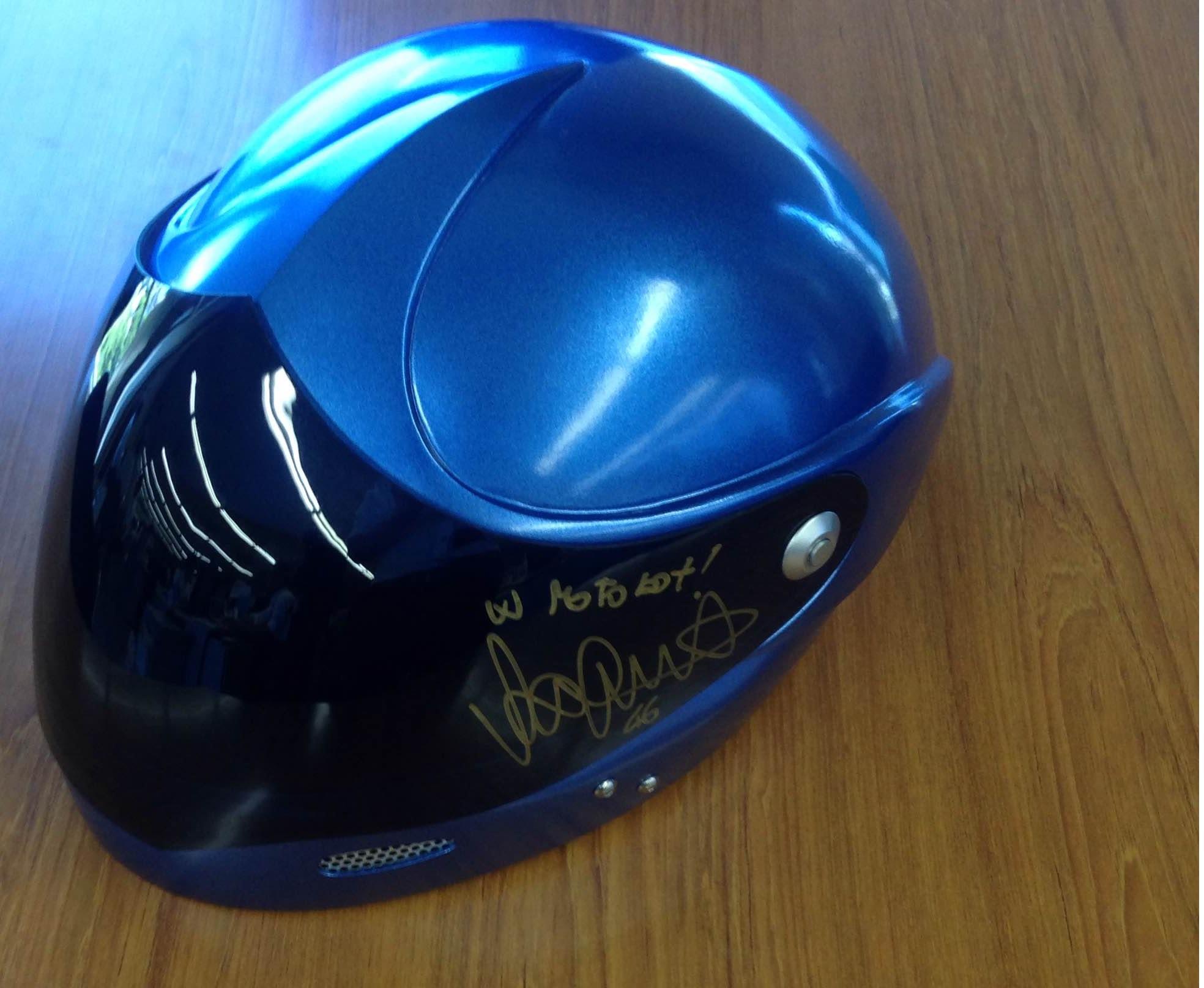 'Robot' Yamaha Saja Minta Tanda Tangan Valentino Rossi 4 Motobot -Valentino Rossi helmet