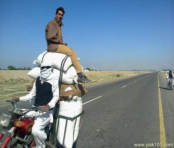 10 Foto Seputar Sepeda Motor Lucu bin Kocak.... !! 6 Nyali bonceng motor