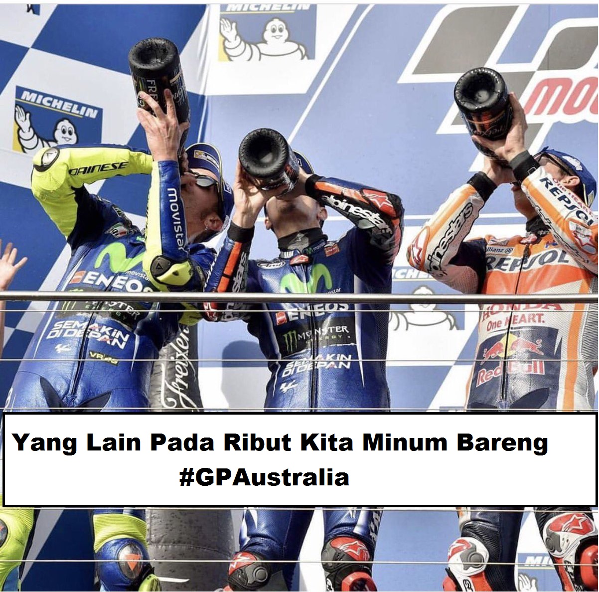 Rossi dan Marc Berharap Vinales Balapan Lagi. Atau Dipecat? 1 Minum Bareng Rossi Marquez Vinales #GPAustralia