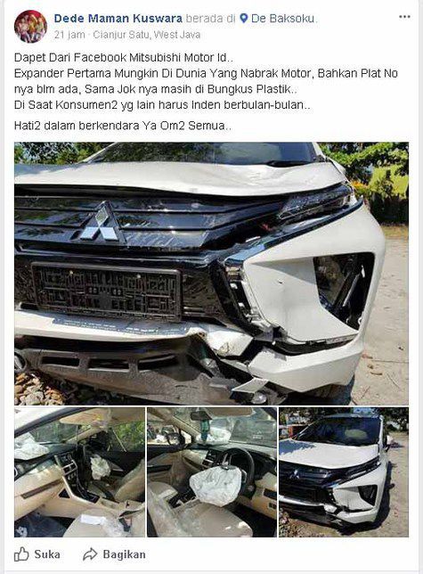 Weladalah, Ini Xpander Pertama Di Dunia Yang Alami Kecelakaan 2 Weladalah, Ini Xpander Pertama Di Dunia Yang Alami Kecelakaan