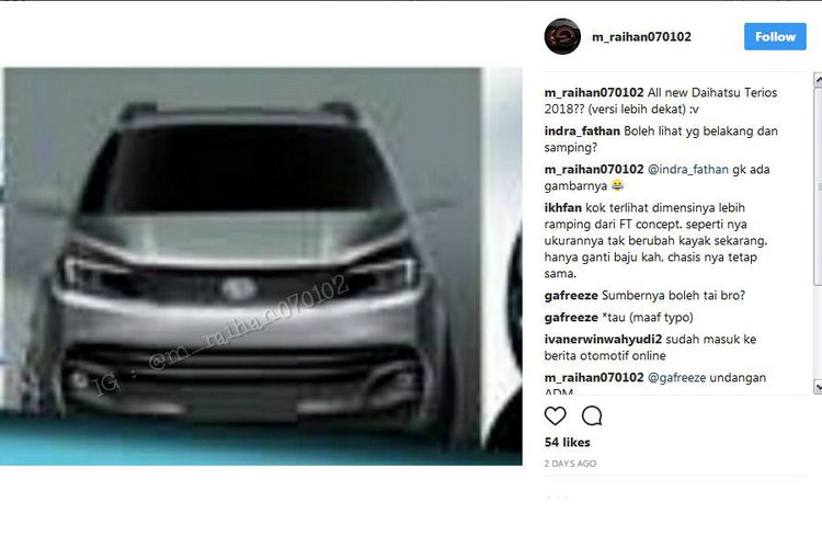 Penampakan Tak Jelas The Next Daihatsu Terios 2018 1 Penampakan Tak Jelas The Next Daihatsu Terios 2018
