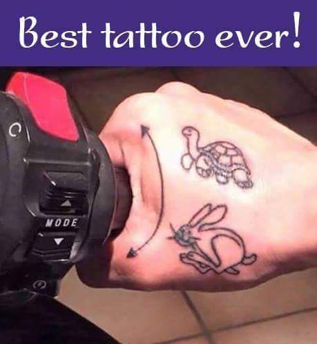 10 Foto Seputar Sepeda Motor Lucu bin Kocak.... !! 1 riding mode tattoo