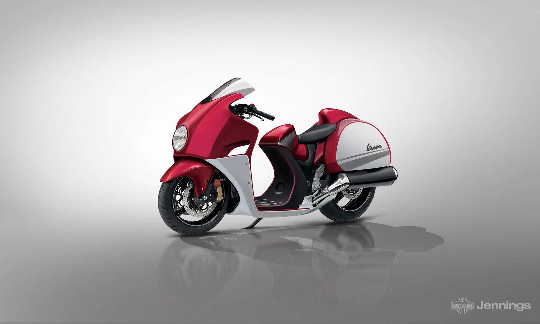 Inilah 6 Konsep Vespa Yang Unik dan Nyentrik Karya Jennings Harley-Davidson 5 vespa- hayabusa