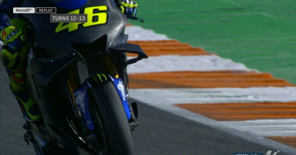Aerofairing Baru Yamaha M1 2018 di Valencia Tes 2 Aerofairing baru Yamaha M1 2018
