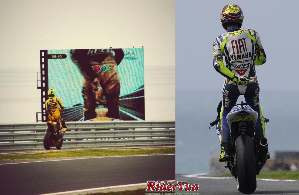 Aksi Towel Pantat Valentino Rossi dan Barry Sheene 5 Foto bokong Valentino Rossi