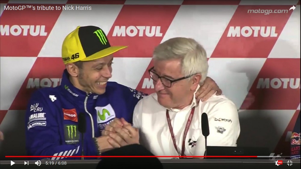 Valentino Rossi: Lucu Ketika Para Rider MotoGP Tirukan Suara Nick Harris... 1 Nick Harris dan Valentino Rossi