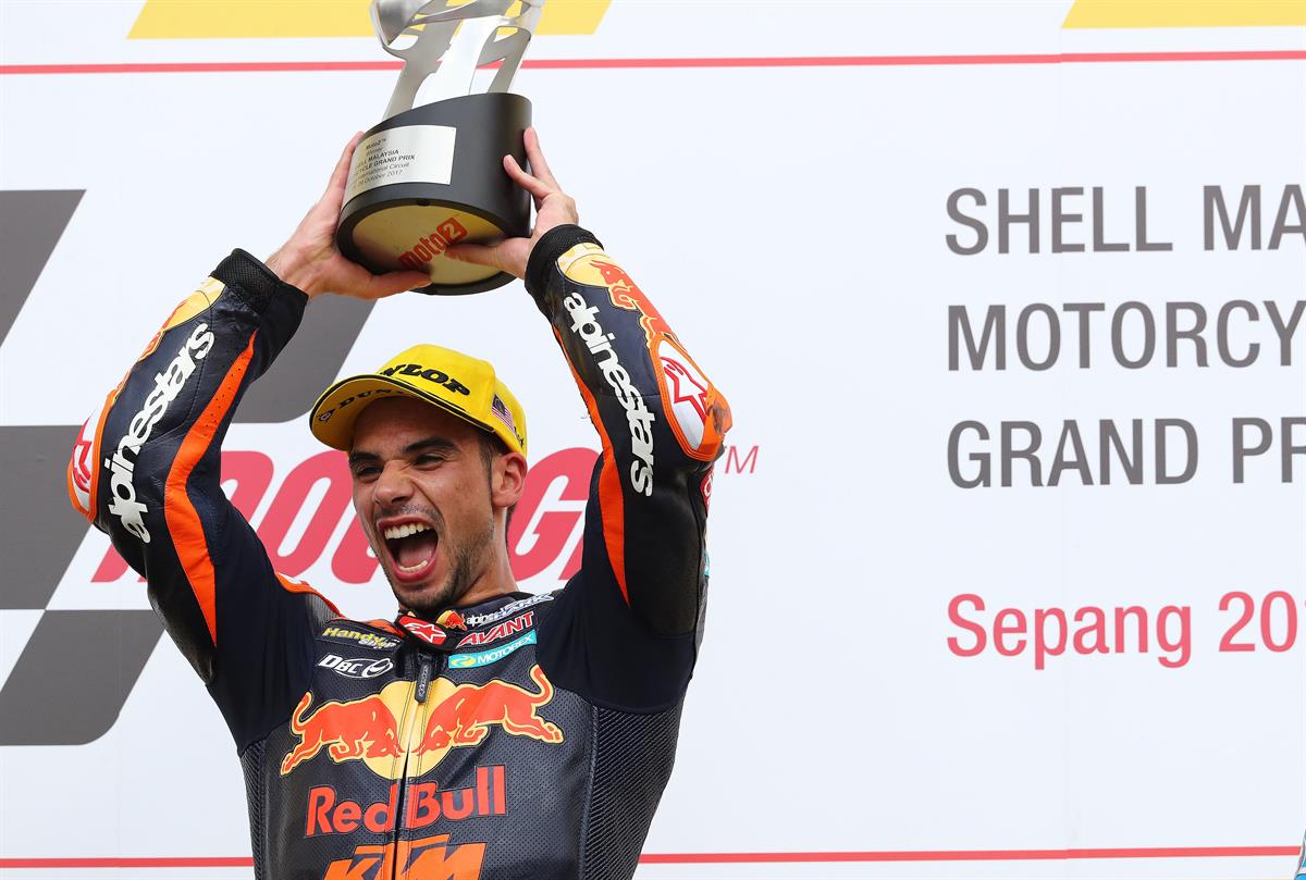 Miguel Oliveira Podium Sepang International Circuit 2017