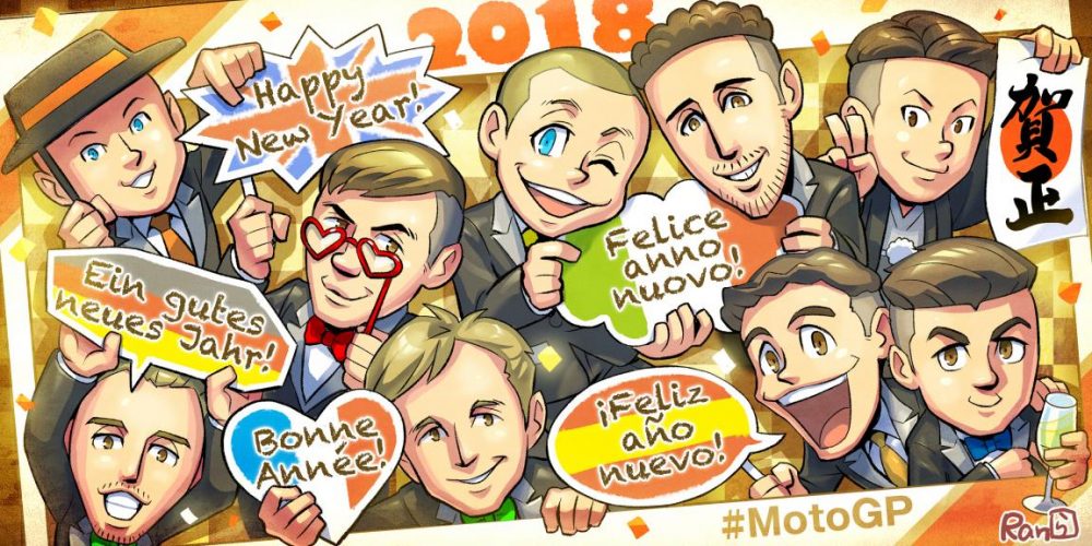 Selamat tahun baru 2018 MotoGP