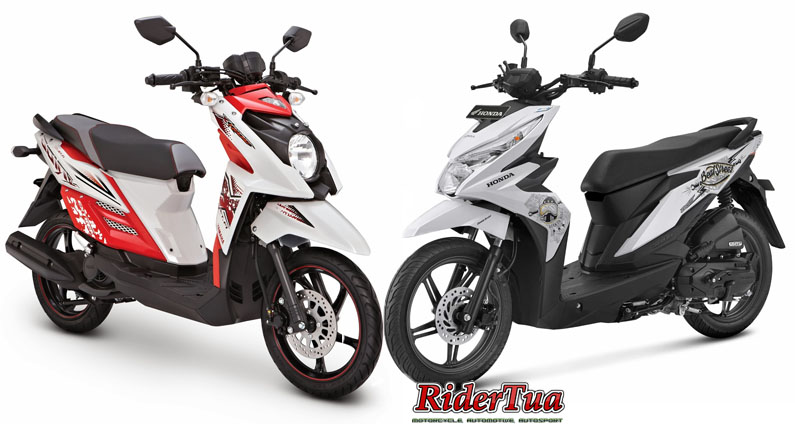 Lagi Kasus Yamaha Xride Ditabokin Honda BeAT Street eSP 1 X Ride Vs Beat Street