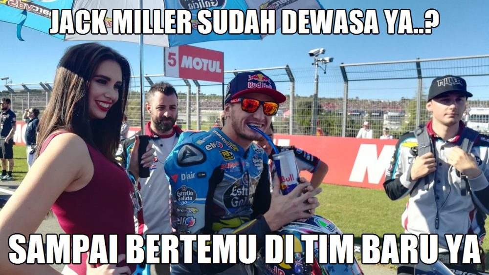 10 Meme MotoGP Valencia 2017 9 jack miller pindah tim Jack Miller Gabung Pramac Ducati