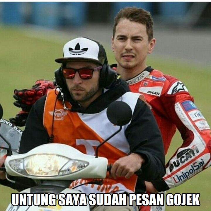 10 Meme MotoGP Valencia 2017 3 ojek Jorge Lorenzo crash valencia