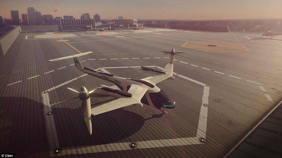 Taksi Online Uber Gunakan Armada Mobil Terbang di Tahun 2020 1 uberair taksi terbang
