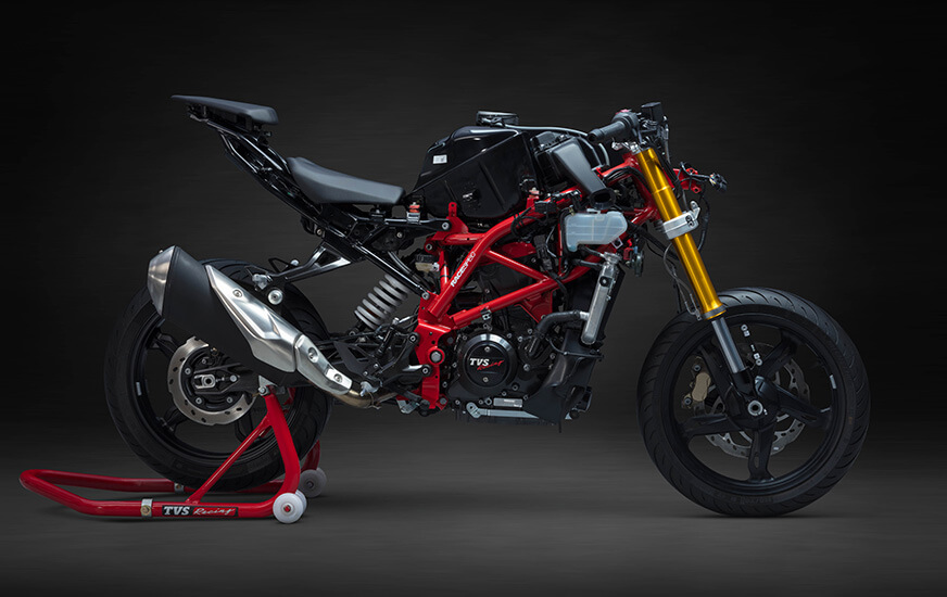 TVS Apache RR 310 Inspirasi Bentuk Ikan Hiu, Spesifikasi Lengkap Warna dan Harga !!! 10 2018 TVS Apache RR310 - naked
