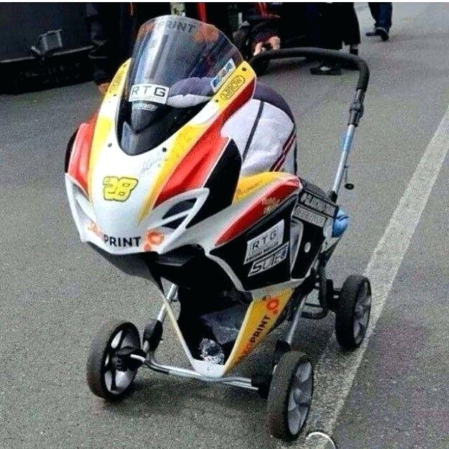 Inilah 10 Foto Kereta Dorong Bayi Custom Sepeda Motor .. Baby Zaman Now !! 1 Kereta dorong motorcycle gsxr