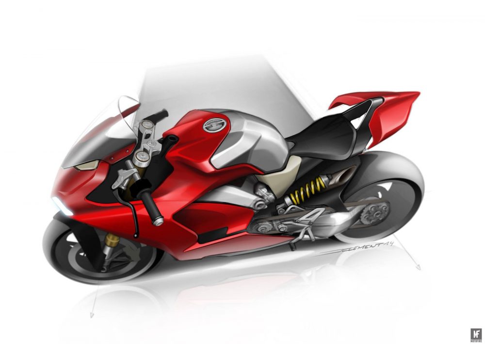 Luar Biasa Cantiknya Desain Sketsa Ducati Panigale V4 Bro !!! 3 Cantiknya Desain Sketsa Ducati Panigale V4
