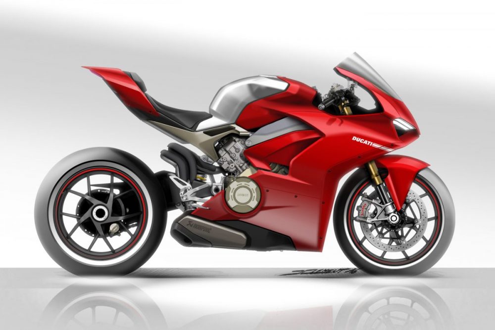 Luar Biasa Cantiknya Desain Sketsa Ducati Panigale V4 Bro !!! 2 Cantiknya Desain Sketsa Ducati Panigale V4